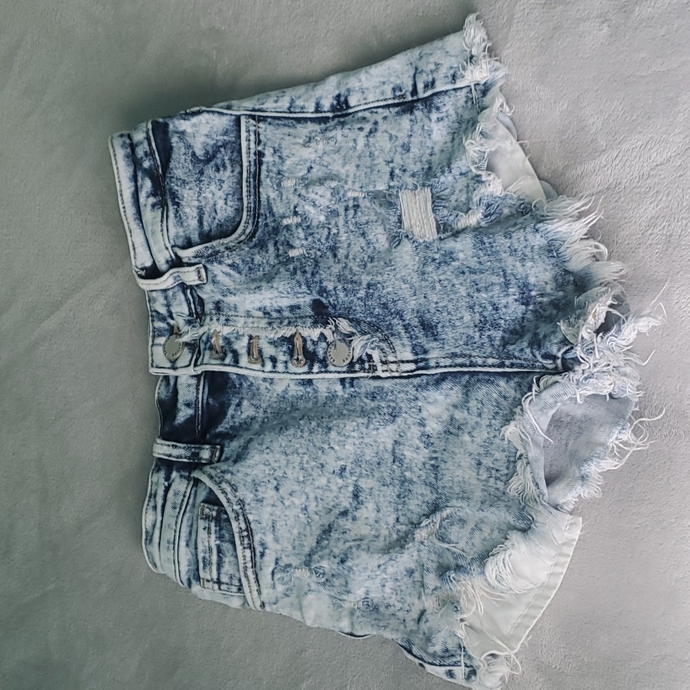 Kancan ultra high waist jean shorts